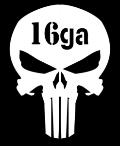 Guns & Ammo 056 Ammo can skull 16ga