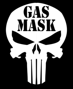 Guns & Ammo 065 Ammo can skull Gas mask